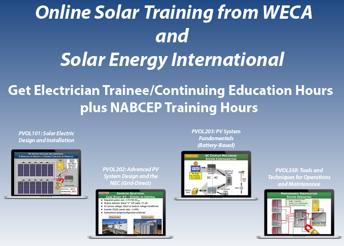 WECA Online Solar Electrician Training